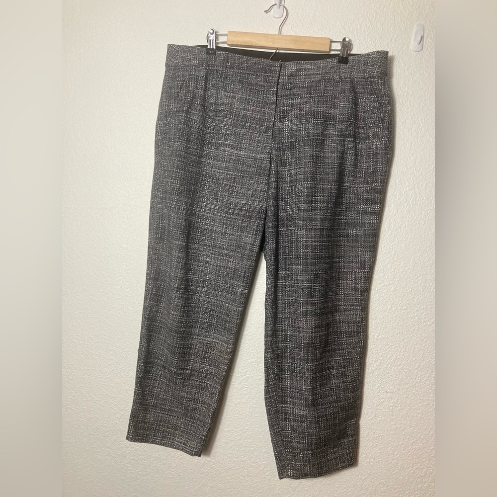 Lane Bryant THE LENA pattern jacquard knit dress pants womans size 20